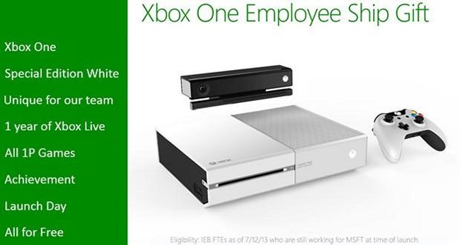 Microsoft Employees May Get A White Xbox One