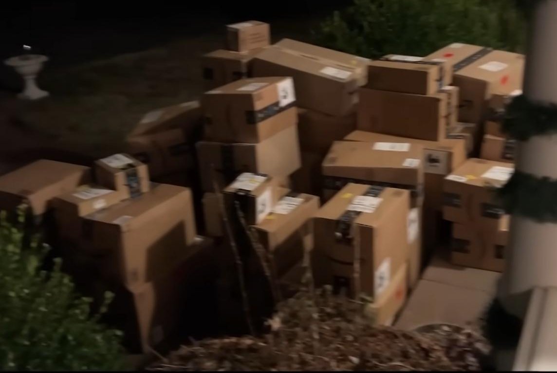 Watch: Woman receives over 100 Amazon packages she never ordered